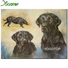 YOGOTOP mascota perro labrador, completo, bordado de diamantes cuadrados/redondos, bricolaje, pintura de diamantes, 5D, mosaico, diamantes de imitación, manualidades, arte de pared YY057 2024 - compra barato