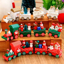Christmas Train Form Wood Natale Decoration Home Ornament Navidad New Year Santa Claus Bear Xmas Kid Toys Wooden Gift YL894463 2024 - buy cheap