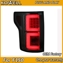 KOWELL Car Styling for Ford  F150  Raptor 2015 taillights LED Tail Lamp rear trunk lamp cover drl+signal+brake+reverse 2024 - buy cheap