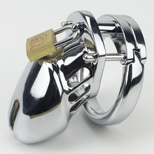Small Male Chastity device Adult Cock Cage With Curve Cock Ring BDSM Sex Toys Bondage Man penis Chastity belt 2024 - buy cheap