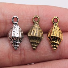 WYSIWYG 20pcs 19x9mm Charm Conch 3 Colors Alloy Conch Charms Shell Conch Pendant Charms For Jewelry Making 2024 - buy cheap