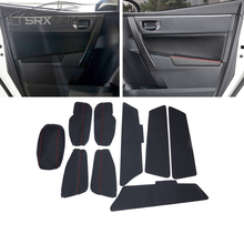 SRXTZM, для Toyota Corolla 2014-2018, дверная панель, подлокотник, поверхность корпуса, накладка из искусственной кожи, автомобильный Стайлинг, водонепроницаемая защита 2024 - купить недорого