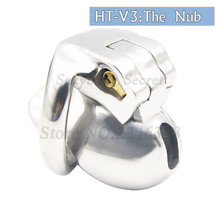 New Design HT V3 Super Short 316 Stainless Steel Male Chastity Device with Locking ,Penis Rings,Cock Cage,Adult Sex Toys For Man 2024 - buy cheap