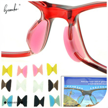 Lymouko 1 pares protetor de nariz colorido, reforço macio em silicone, antiderrapante, remendo para óculos de sol 2024 - compre barato
