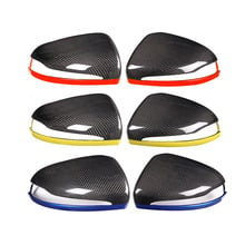 2 x Real Carbon Car Side Rearview Mirror Cap Cover Trim For Mercedes Benz C E GLC S Class W205 W213 X253 W222 2024 - buy cheap