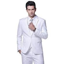 White Slim Fit Men Suit Wedding Tuxedo Formal 2 Pieces Modern Blazer Suit Terno Masculino Traje Hombre Groom Suit 2024 - buy cheap