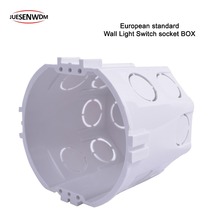 Caja de conexiones de pared redonda estándar de la UE para enchufe de interruptor de luz de pared 2024 - compra barato