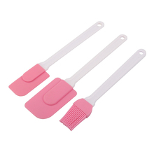 3PCS Pink Kitchen Silicone Spatula Brush Set Cream Butter Cake Brushes Flour Scrapers Heat-Resistant Baking Pastry Tool 2024 - buy cheap