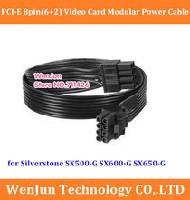 Новый 60 см Черный GPU 8Pin до 6 + 2Pin PCI-e видео карта модульный кабель питания для Silverstone SX500-G SX600-G 2024 - купить недорого