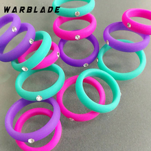 5mm 4-9 Size Food Grade FDA Silicone Ring Hypoallergenic Crossfit Flexible Rubber Crystal Finger Rings with For Women Gift 10PC 2024 - buy cheap