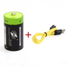 Venda quente znter 1.5 v 4000 mah usb bateria recarregável d polímero bateria de lítio + 1 pces micro cabo de carregamento usb 2024 - compre barato