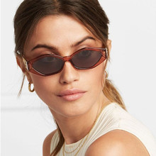 Óculos de sol retangular feminino, óculos escuros pequenos, quadrados, vintage, designer de marca retrô 5319f 2024 - compre barato