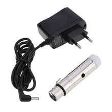 Grande material 2.4g ism dmx512 fêmea, sem fio receptor xlr led para iluminação de palco, efeito para festa em luz plugue de ue