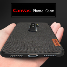 Fabric Ultra-thin Canvas Silicon Case For Samsung Galaxy S22 Ultra S20 S21 FE S9 S10 Plus note 20 10 A72 A52 A50 A71 A51 A32 A12 2024 - buy cheap