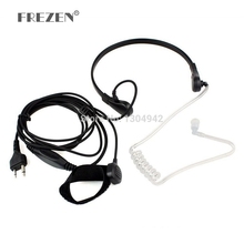 Throat Mic Microphone Covert Acoustic Tube Bodyguard FBI Earpiece Headset Finger PTT For ICOM IC-F3 V80 Maxon Yaesu Vertex Radio 2024 - buy cheap