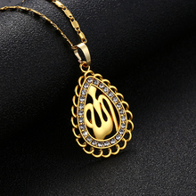 Ожерелье с кулоном из страз золотого цвета, классический, Арабская, религиозная, мусульманская, подарок Рамадан, оптовая продажа 2024 - купить недорого