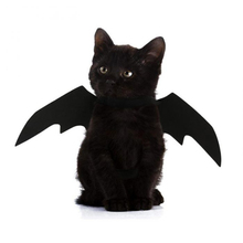 2019 New OLN Pet Dog Cat Bat Wing Cosplay Prop Halloween Bat Fancy Dress Costume Outfit Wings Cat Costumes Photo Props Headwear 2024 - купить недорого
