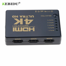 KEBIDU 4K HD 1080P Video  Switch Switcher 5 Port  Splitter with IR Remote Controller for HDTV PS3 DVD HDMI-compatible Switcher 2024 - buy cheap