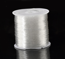 Free Shipping 1Roll (90M) Wholesales New DIY White Nylon Elastic Thread for Jewellery Making Charms Component Findings 0.6mm 2024 - buy cheap