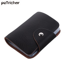 26 Card Slots Women Men Genuine Leather Credit Card Holder Case Card Holder Wallet Business Card Package PU Leather Bag 2024 - buy cheap