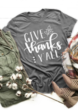 Give Thanks Y'all футболка с коротким рукавом женская мода слоган Графический Тройник День Благодарения подарок праздник семья Топы Готическая рубашка 2024 - купить недорого