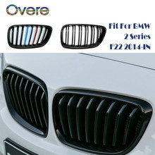 Overe Car Front Bumper Racing Grills Grilles For BMW 2 Series F22 F23 F87 M2 220i 228i M235i M240i M Performance Accessories 2024 - buy cheap