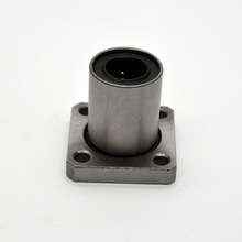 Flange quadrado com rolamento para impressora, 2 peças, lmk6vdc, 6mm, guia linear, eixo da haste, peça cnc, rolamento da impressora 2024 - compre barato