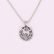 Female Male Jewelry Necklace Cat Head Shape Horse Sigils And Crystals Zinc Alloy Material Silver Plated Provide Dropshipping 2024 - buy cheap
