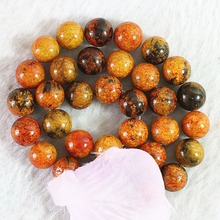 Orange Red Phoenix Chrysocolla Stone 4mm 6mm 8mm 10mm 12mm 14mm Round Diy Jewelry Loose Beads 15" B515 2024 - buy cheap