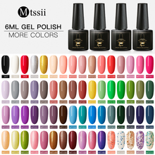 Mtssii 6ml Pure Color Nail Gel Polish Manicure Semi Permanent Top Coat UV Led Gel Varnish Soak Off Nail Art Gel Nail Polish 2024 - buy cheap