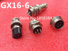20pcs=10pair GX16-6 6Pin 16mm Male & Female Butt joint Connector kit GX16 Socket+Plug,RS765 Aviation plug interface 2024 - buy cheap