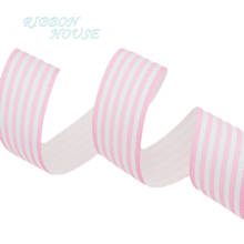 (10 yards/lot) 1''(25mm) Pink and White Stripes grosgrain ribbon printed gift wrap ribbon decoration ribbons 2024 - buy cheap