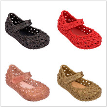 Sandalias antideslizantes para bebé, zapatos de princesa con red de pájaros, Mini sandalias huecas de gelatina Melissa, SH19042, 2021 2024 - compra barato