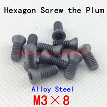 Tornillos hexagonales M3 * 8, tornillos CNC, tornillos de cabeza de enchufe, alta resistencia, alta dureza en un Plum. M3 * 8 2024 - compra barato