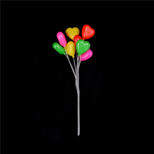 Ornamento de jardim mini balão em forma de coração fada casa de bonecas decoração em miniatura presente 2024 - compre barato