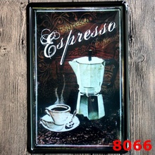 Sinal Da Lata do vintage Decoração Da Parede Retro Metal Arte Poster Bar Pub Café Expresso 20x30 CM 2024 - compre barato