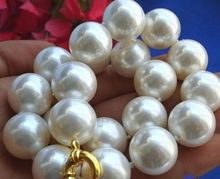 Free shipping Selling>>>New Rare Huge 20mm south sea White Shell Pearl Necklace AAA 2024 - buy cheap