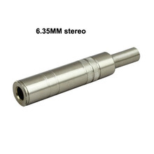 Conector de toma de Metal 6,35mm hembra 1/4 ", Conector estéreo, 4 Uds. 2024 - compra barato