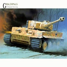 GRKDPKJ War & tank military picture Needlework diamond mosaic Diy 5D round diamond Painting Full diamond embroidery Home Decor 2024 - buy cheap