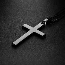 1 Pc Men Cross Pendant Necklace Stainless Steel Link Chain Gold/Silver Plated Alloy Necklace Statement Jewelry 2024 - buy cheap