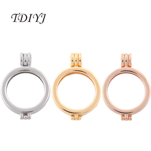 TDIYJ-Soporte de monedas liso de aleación de 25MM para mujer, soporte para monedas de disco pequeño, compatible con My Coin, collar, joyería, regalos para mujer, 6 unids/lote 2024 - compra barato