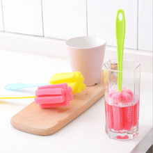 Escova de limpeza de cozinha para copos, ferramenta opcional de limpeza com esponja para garrafa de vidro de vinho caneca de vidro para chá e café 2024 - compre barato