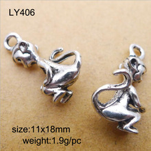 25pcs/lot  Alloy Charms Antique Silver Plated Monkey Charm Pendant Hanging Crafts 11x18mm 2024 - buy cheap