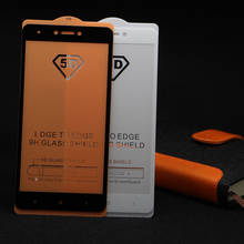 5D Full Cover Tempered Glass for Xiaomi Redmi Note 4X Redmi Note 4X 4 X Screen Protector Full Adhesive Glue Protective Film 2024 - buy cheap