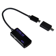 Newest MHL3.0 Micro USB MHL to HDMI Adapter 2K*4K ULTRA HDTV Adapter Cable for Smart Phones 2024 - купить недорого