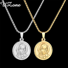 UZone Hot Sale Virgin Mary Pendant Necklace Stainless Steel Lady Jewelry Necklace Wholesale 2024 - buy cheap
