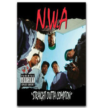 Hot NWA Rapper Stars Group Hip Hop-Silk Art Poster Wall Sticker Decoration Gift 2024 - buy cheap