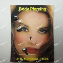 25Sets Whole Bulk Jewelry Lots  Facial Piercing 316L Surgical Steel Stud Nose Rings Eyebrow Labret  Free Shipping LB227 2024 - buy cheap