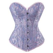 Sexy overbust corset top lingerie cintura cincher jacquard lingerie espartilho para mulheres 2024 - compre barato
