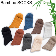 High Quality Men Clothes Bamboo Fiber Socks Cotton Colorful Fashion Business Men Socks Deodorant Dress Sox Meia 10 Pairs/ lot 2024 - buy cheap